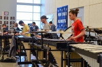 The Penn State University Indoor Drumline